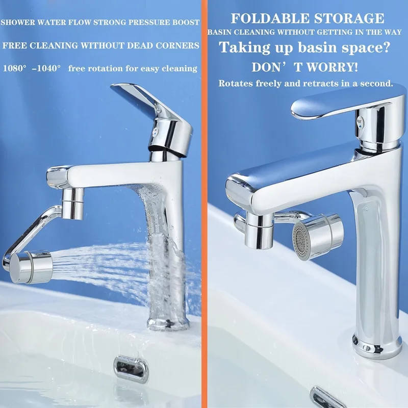 Adjustable Faucet Extender with Dual Spray Options for Easy Use
