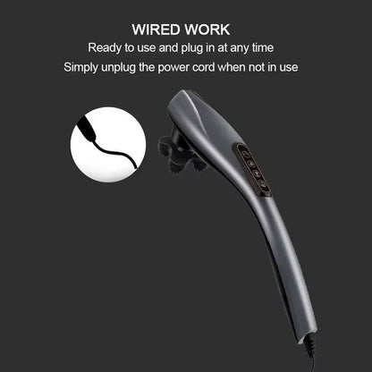 Ergonomic Electric Body Massager with 6 Versatile Heads