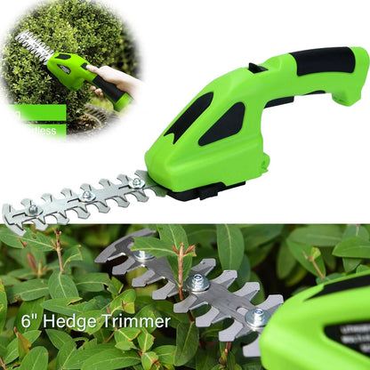 Cordless Rechargeable Garden Trimmer with Versatile Blades