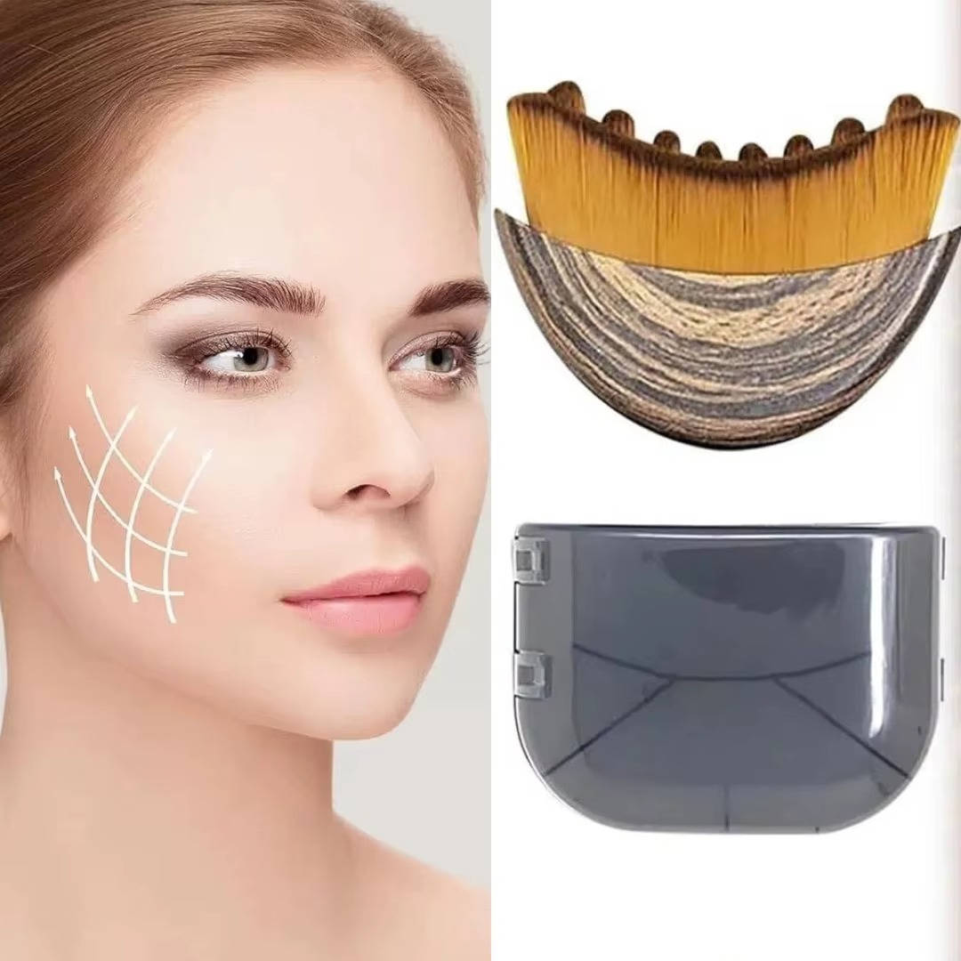 Revitalizing Facial Contour Brush for Gentle Skin Care
