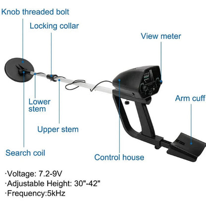 Versatile Metal Finder with Waterproof Coil and Dual Modes