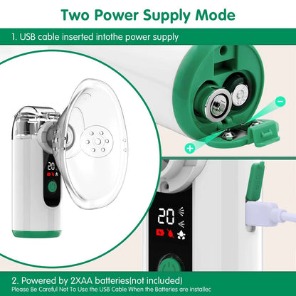 Compact USB Rechargeable Mist Vaporizer with User-Friendly Display