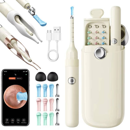 Smart Ear Hygiene Tool with HD Camera and Travel Case