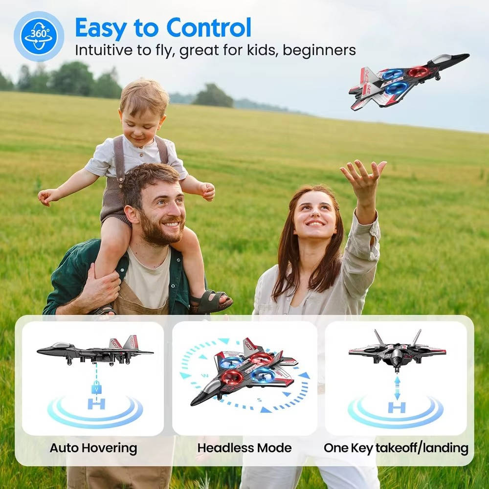 Stunt-Ready Remote-Control Plane with Auto Hovering Features
