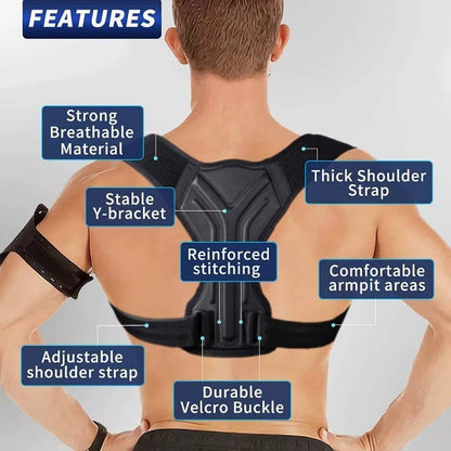 ErgoAlign Upper Back Support Brace for Improved Posture