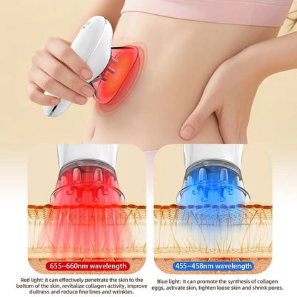 Rechargeable Facial and Body Massager with LED Therapy