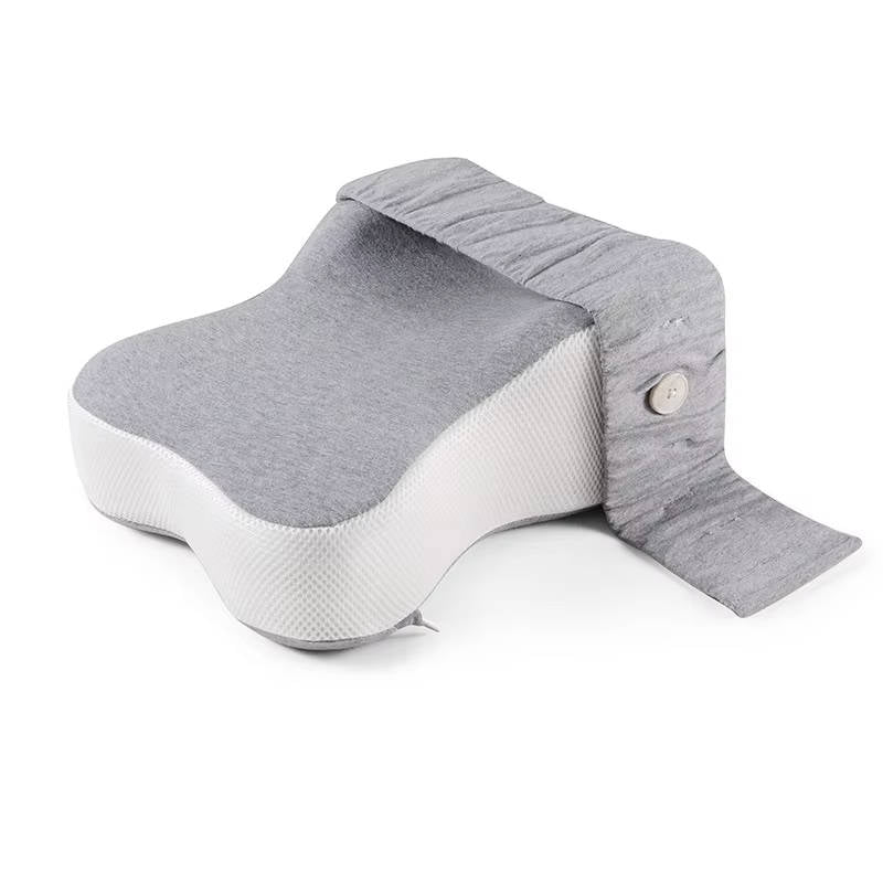 Ergonomic Leg Support Pillow with Customizable Comfort Strap