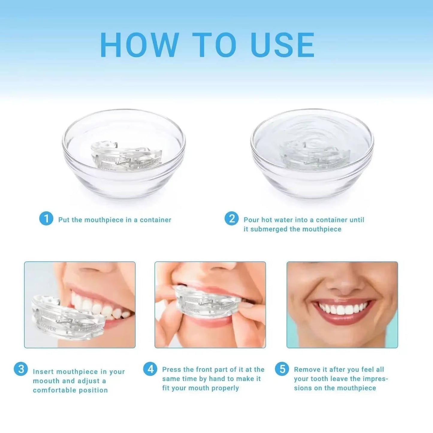 Customizable Nighttime Mouthpiece with Dual Tray System