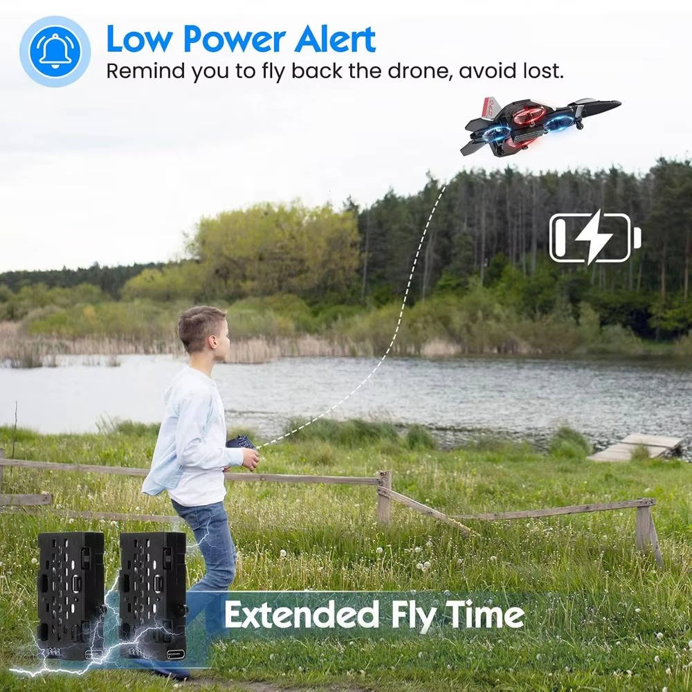 Stunt-Ready Remote-Control Plane with Auto Hovering Features