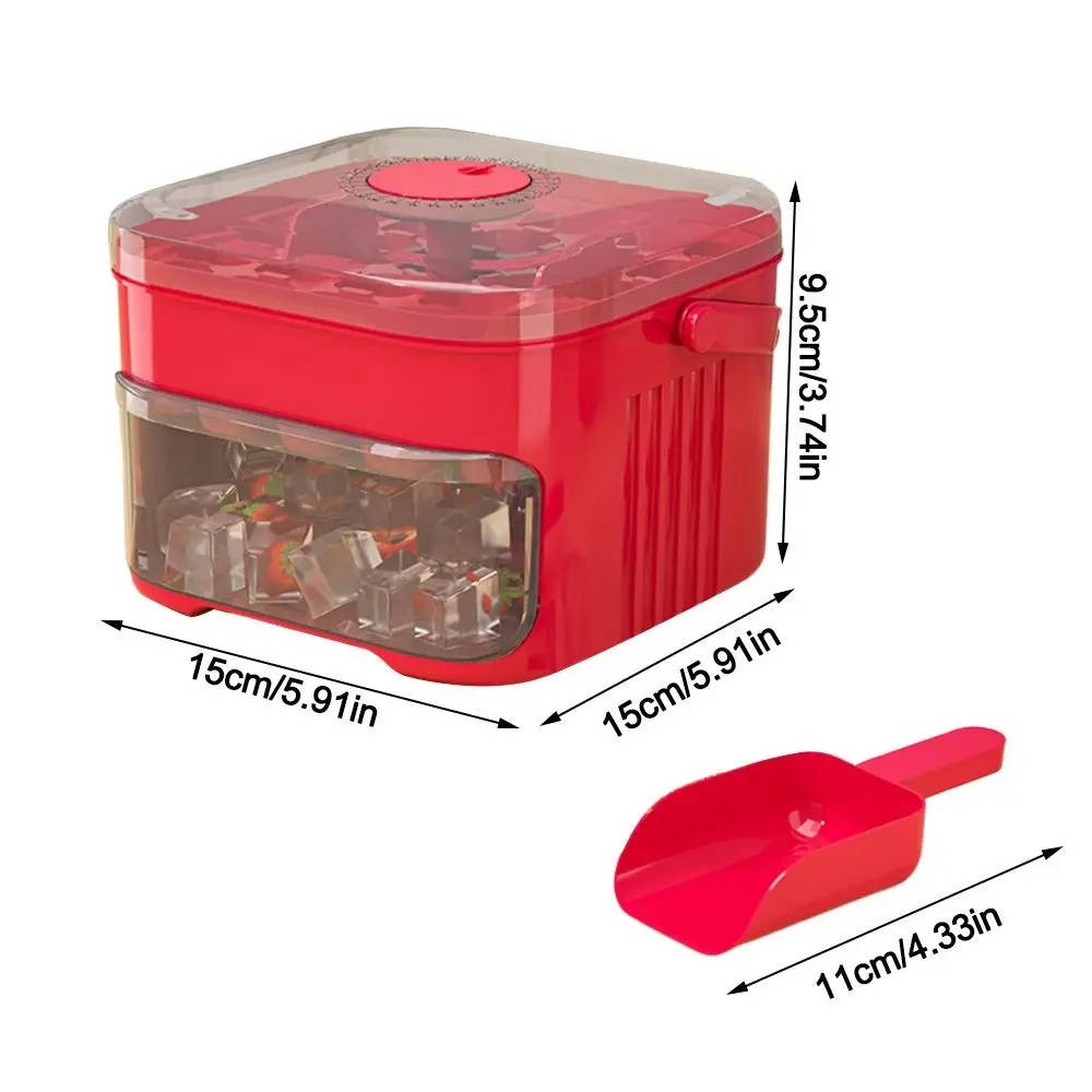 Effortless 50-Cube Ice Maker with Double Layer Design