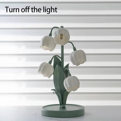 Charming Floral LED Desk Lamp with USB and 3 Light Settings