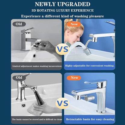 Adjustable Faucet Extender with Dual Spray Options for Easy Use