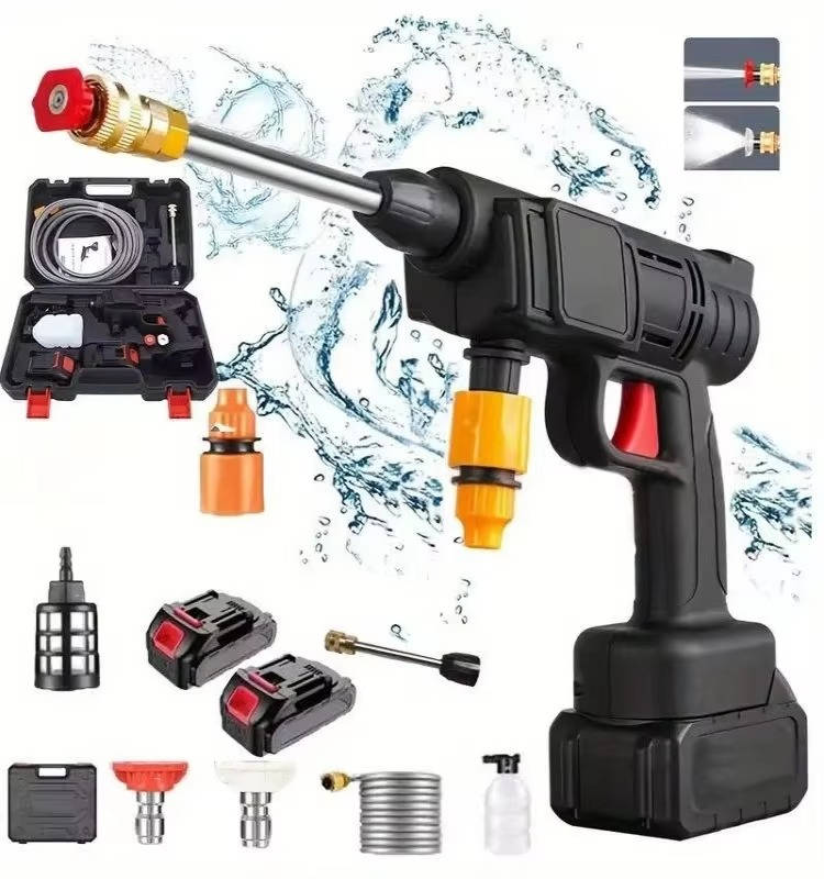Portable Cordless Power Washer with Dual Spray Modes and Soap Tank