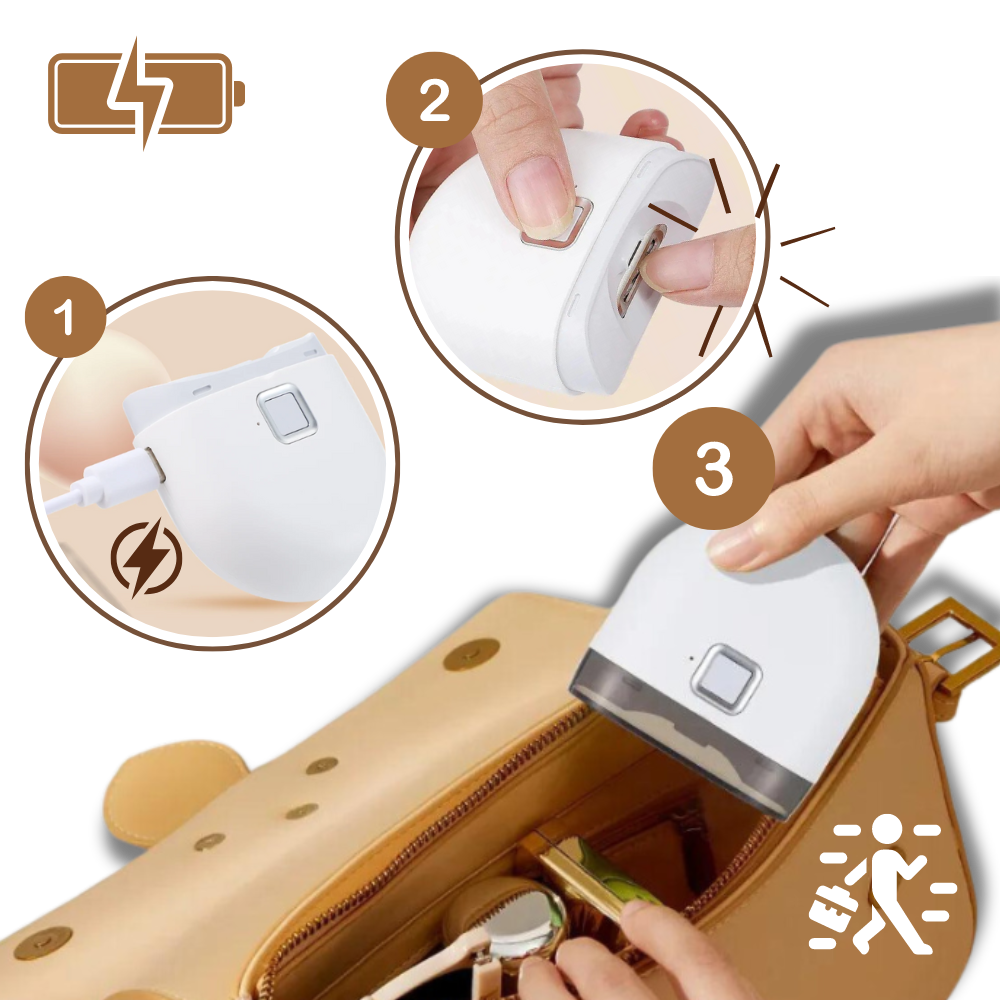 Smart Nail Trimmer with LED Light and Dual-Speed Settings