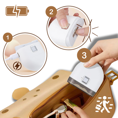 Smart Nail Trimmer with LED Light and Dual-Speed Settings