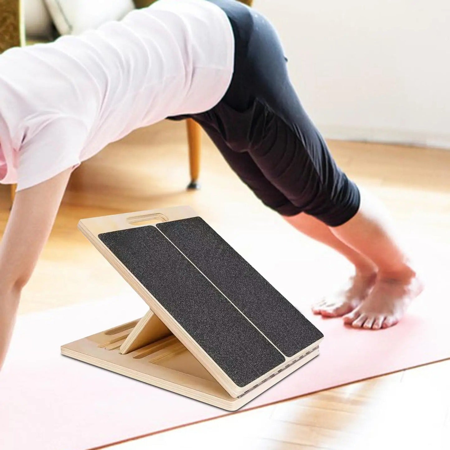 Adjustable Incline Stretch Board with Non-Slip Surface - Portable