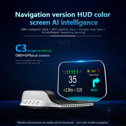 Smart Dashboard Projector with GPS and Speed Tracking