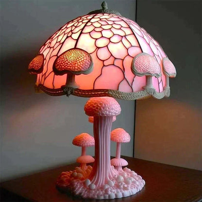 Elegant Colored Glass Table Lamp for Cozy Evening Ambiance