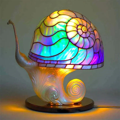 Elegant Colored Glass Table Lamp for Cozy Evening Ambiance