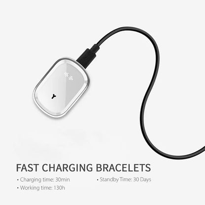 Smart Ultrasonic Insect Shield Bracelet with 3 Modes & 130-Hour Power