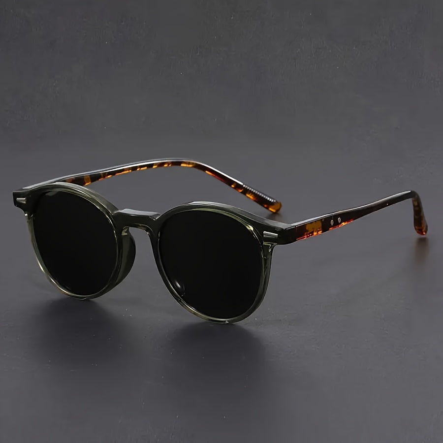 Vintage-Inspired Round Acetate Sunglasses for Effortless Style
