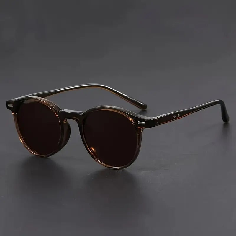Vintage-Inspired Round Acetate Sunglasses for Effortless Style