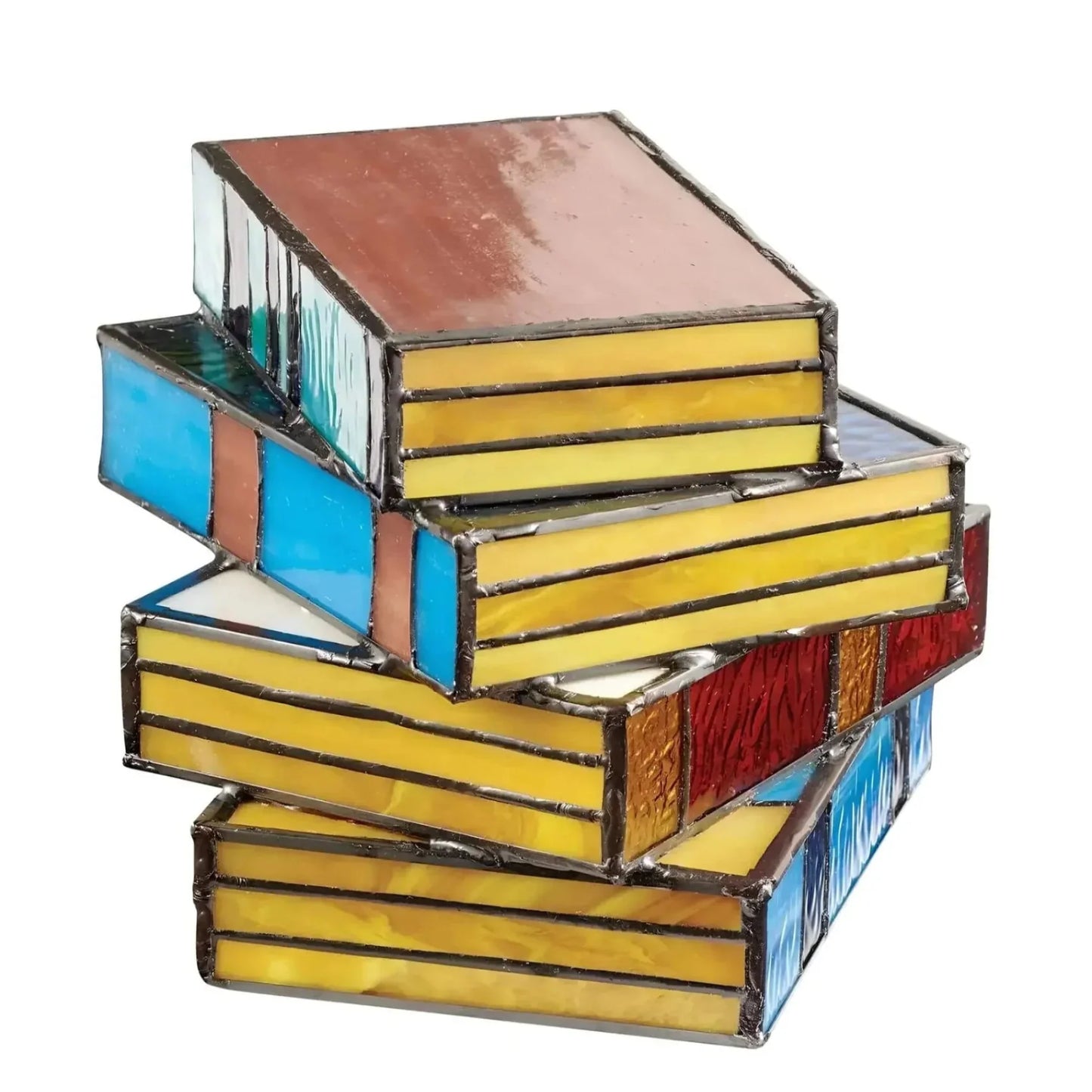 Literary Glow Table Lamp with Handcrafted Glass Design