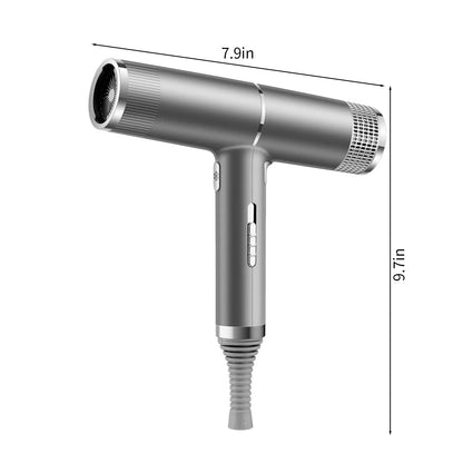 Compact Hair Dryer with Custom Heat and Speed Controls