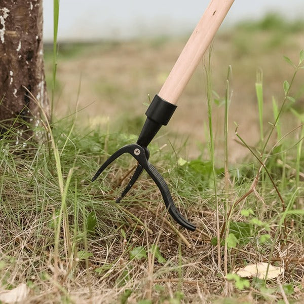 Effortless Garden Weeding Tool with Four Claw Design