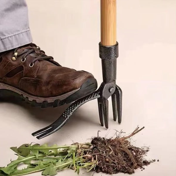 Effortless Garden Weeding Tool with Four Claw Design