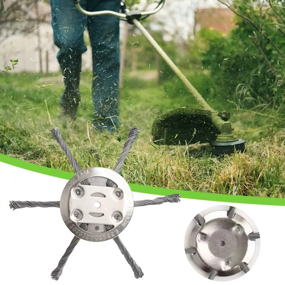 High-Performance Wire Brush Head for Battery-Powered Trimmers