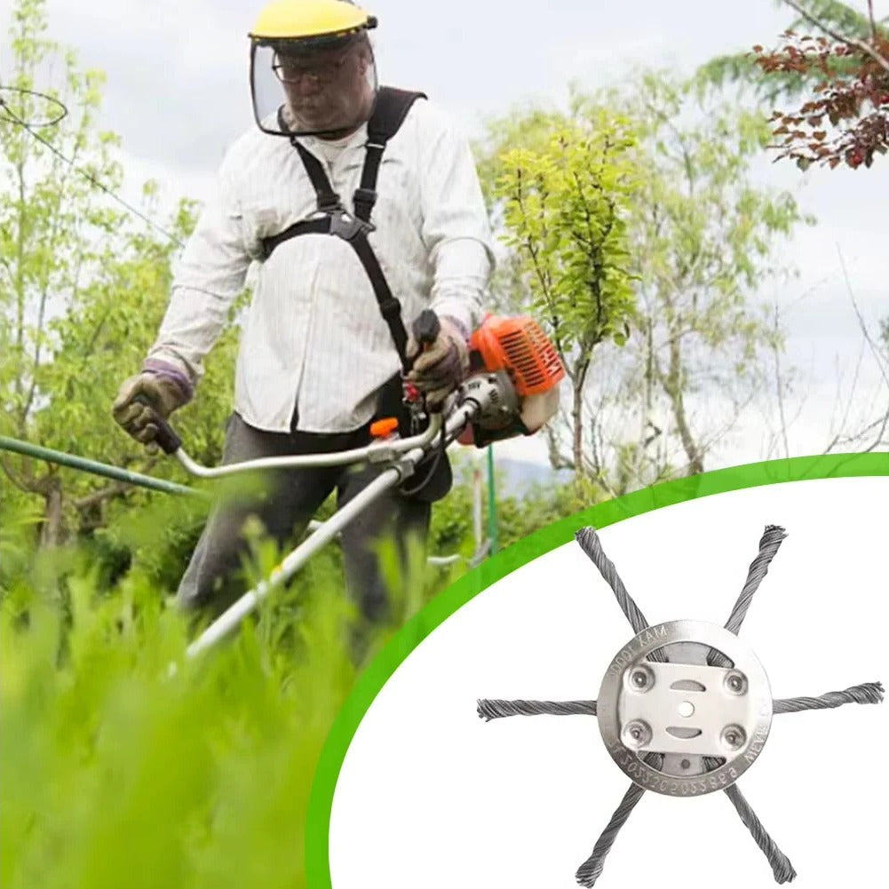 High-Performance Wire Brush Head for Battery-Powered Trimmers