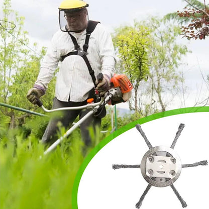 High-Performance Wire Brush Head for Battery-Powered Trimmers