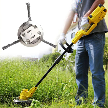 High-Performance Wire Brush Head for Battery-Powered Trimmers