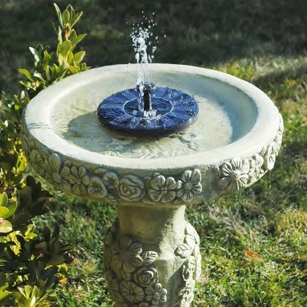 Eco-Friendly Solar-Powered Garden Fountain with Custom Sprays