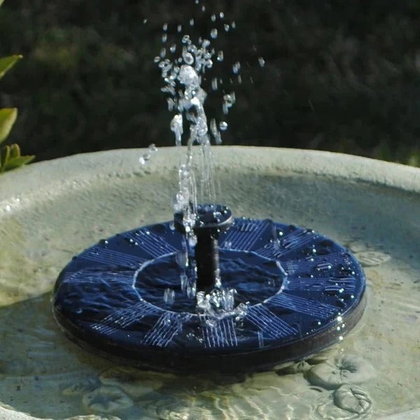 Eco-Friendly Solar-Powered Garden Fountain with Custom Sprays