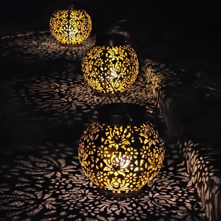 Eco-Friendly Solar Hanging Light for Outdoor Spaces