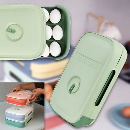 Organized Egg Keeper with Freshness Tracker
