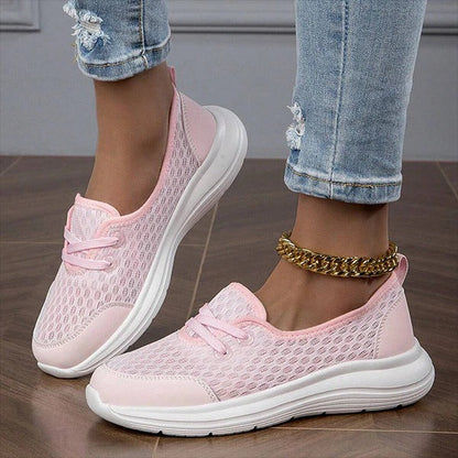 Comfort Flex Mesh Sneakers with Adaptive Support and Non-Slip Sole