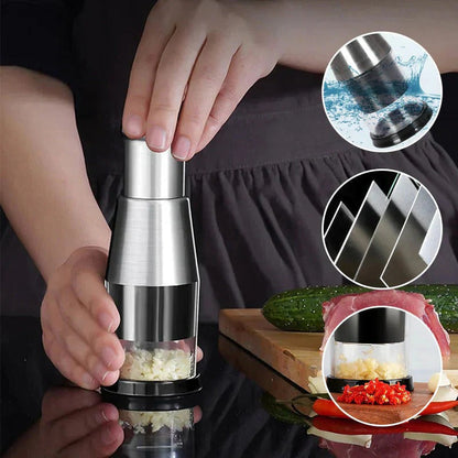 Efficient Garlic Cutter with Premium Steel Blades