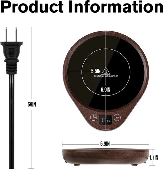 Smart Beverage Warmer with Adjustable Temperature Control