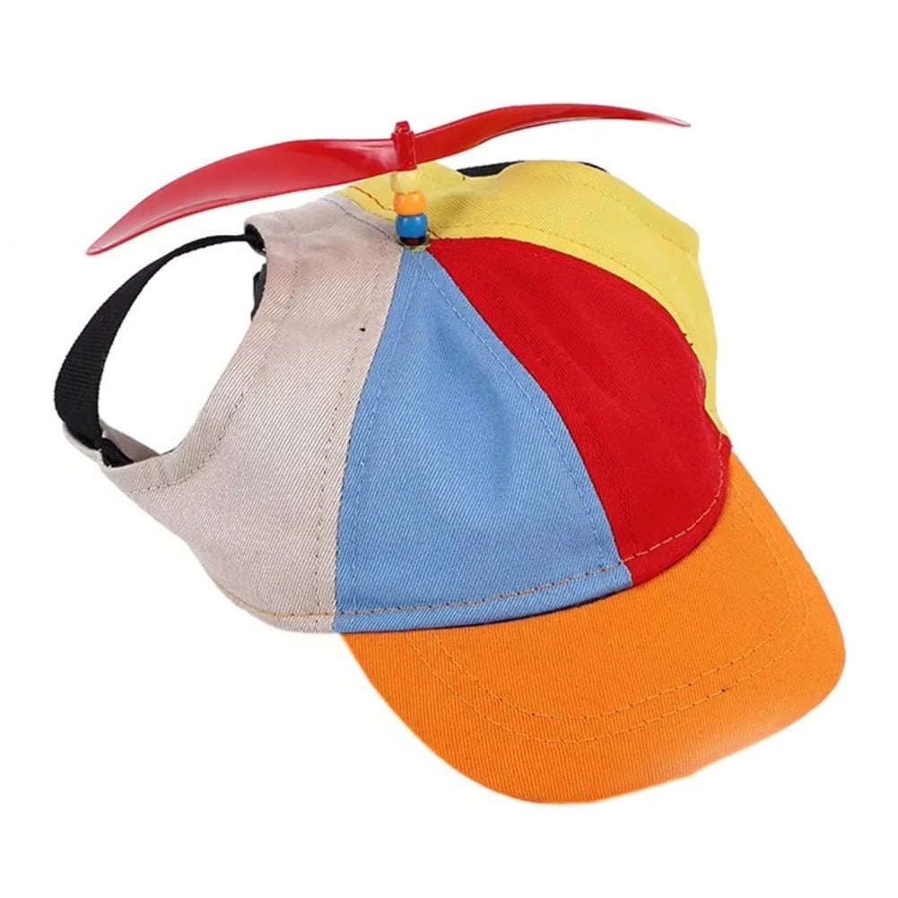 Vibrant Pet Cap with Fun Spinning Top