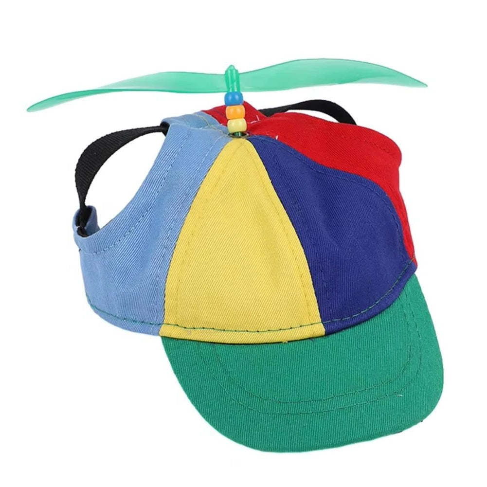 Vibrant Pet Cap with Fun Spinning Top