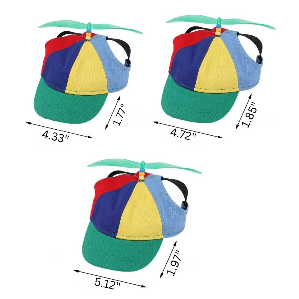 Vibrant Pet Cap with Fun Spinning Top
