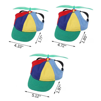 Vibrant Pet Cap with Fun Spinning Top