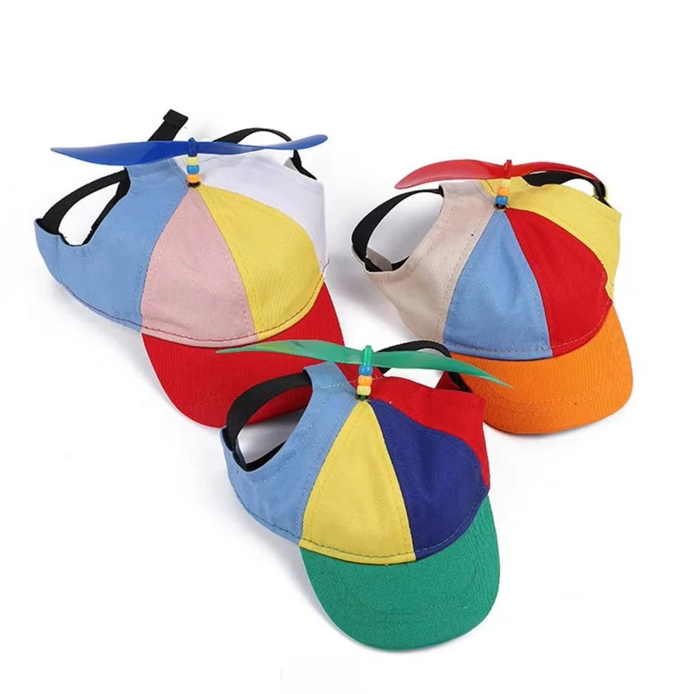Vibrant Pet Cap with Fun Spinning Top