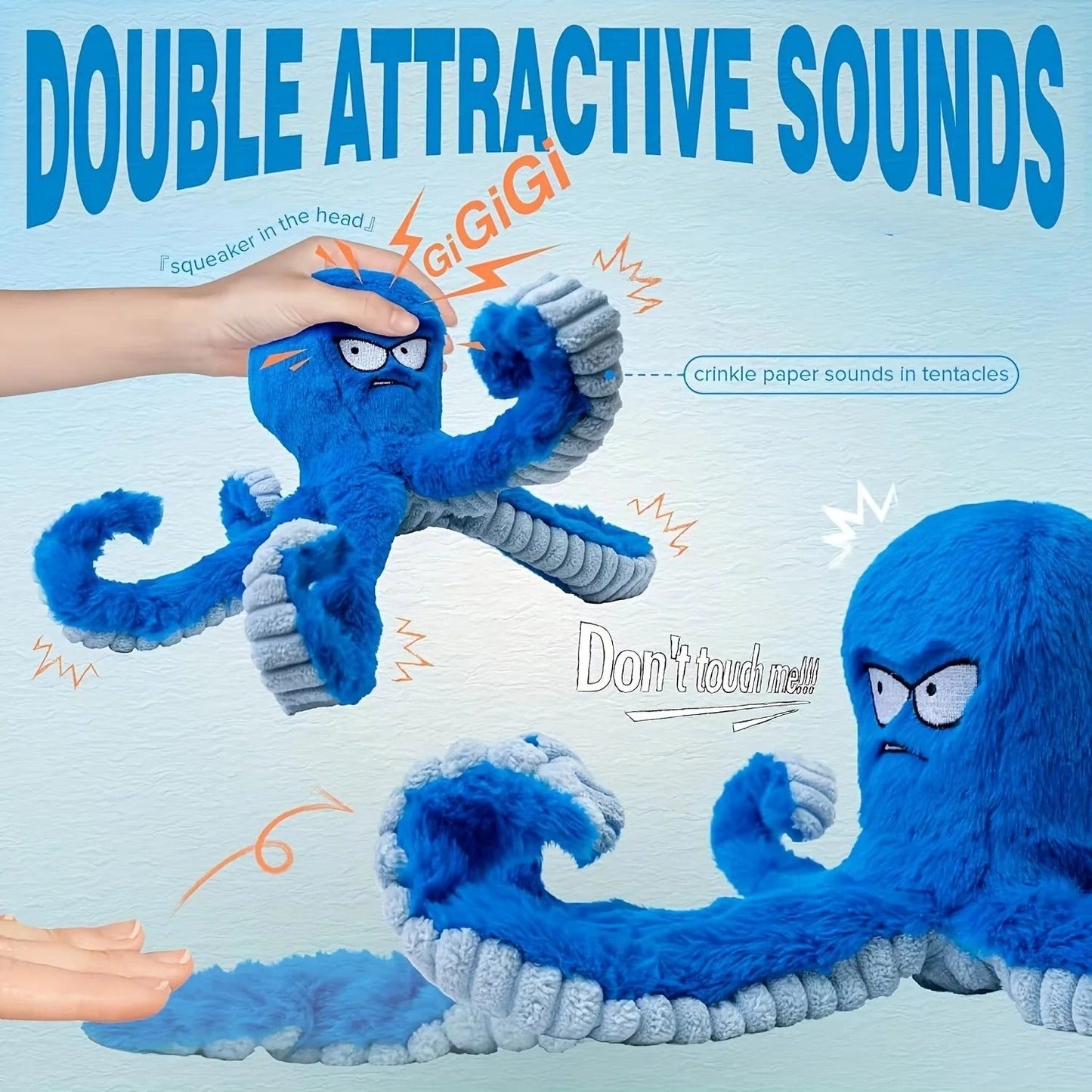 Playful Plush Octopus Toy for Dogs