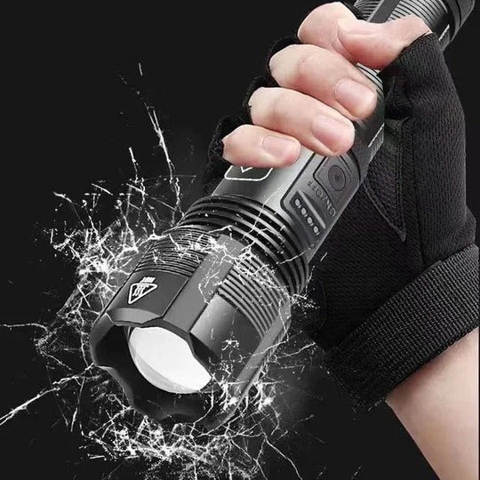Ultra-Bright Rechargeable Pocket Flashlight with Adjustable Beam