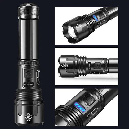 Ultra-Bright Rechargeable Pocket Flashlight with Adjustable Beam