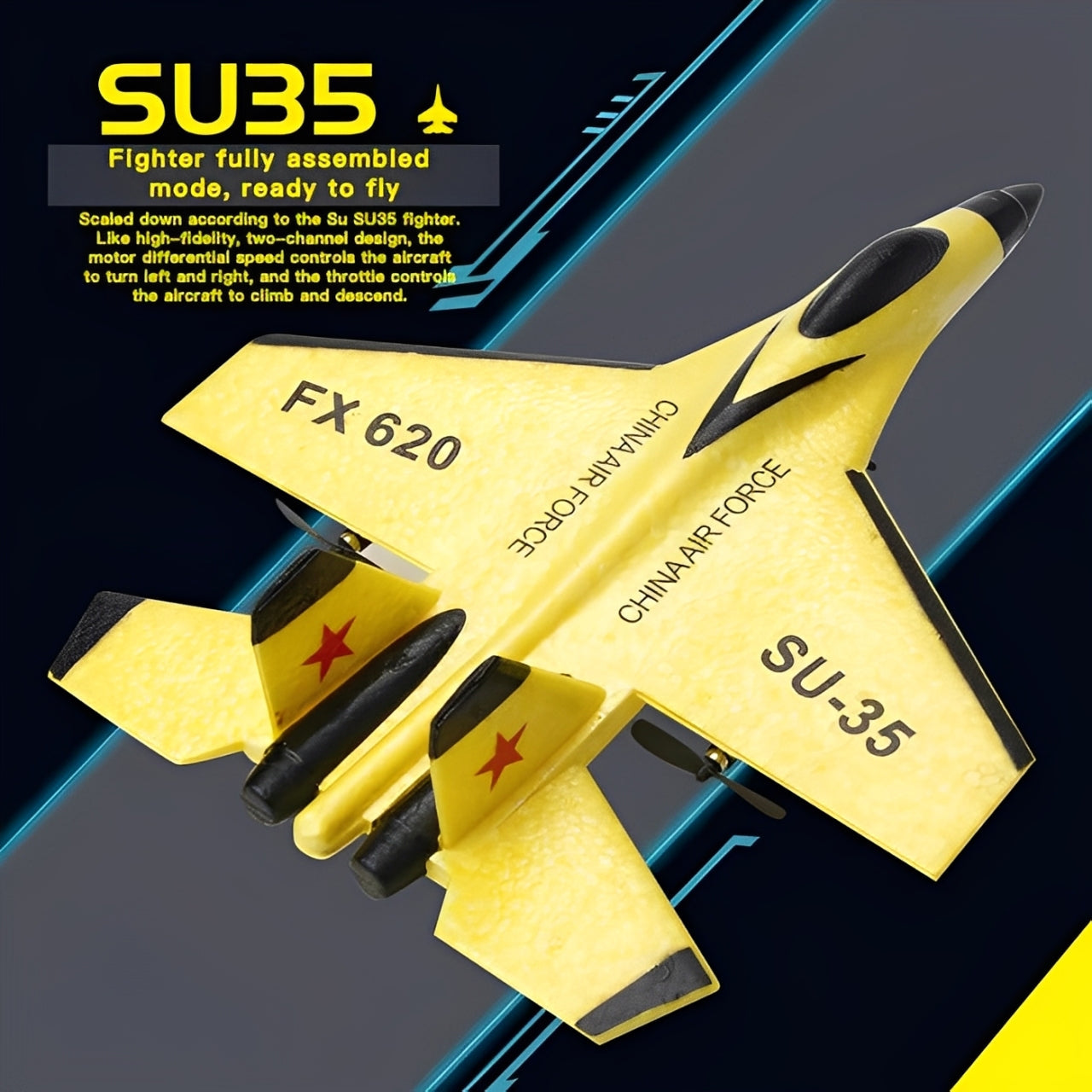 SkyMaster Remote Control Jet with LED Lighting
